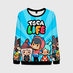 Свитшот мужской Toca Life: Friends, цвет: 3D-черный