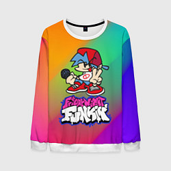 Свитшот мужской BOYFRIEND FRIDAY NIGHT FUNKIN, цвет: 3D-белый