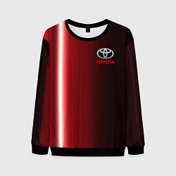 Свитшот мужской Toyota В полоску, цвет: 3D-черный