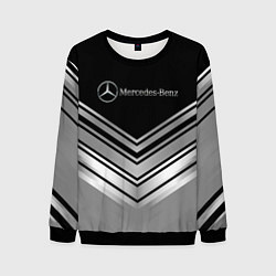 Свитшот мужской Mercedes-Benz Текстура, цвет: 3D-черный