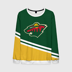 Свитшот мужской Minnesota Wild NHL, цвет: 3D-белый