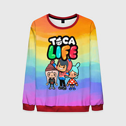 Свитшот мужской Рита Зик Тока Бока, цвет: 3D-красный