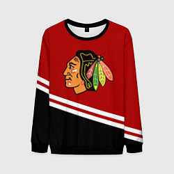 Свитшот мужской Chicago Blackhawks, NHL, цвет: 3D-черный