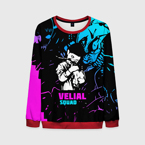 Мужской свитшот Velial Squad neon / 3D-Красный – фото 1