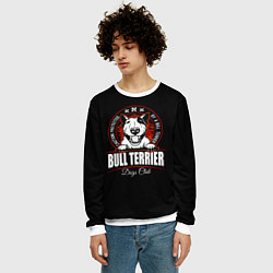 Свитшот мужской Бультерьер Bull Terrier, цвет: 3D-белый — фото 2