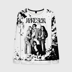 Свитшот мужской Maneskin Монэскин, рок - группа, цвет: 3D-белый