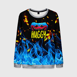 Свитшот мужской Poppy Playtime: Blue Fire, цвет: 3D-меланж