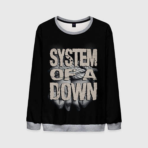 Мужской свитшот System of a Down / 3D-Меланж – фото 1