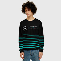 Свитшот мужской Merсedes PETRONAS F1, цвет: 3D-черный — фото 2