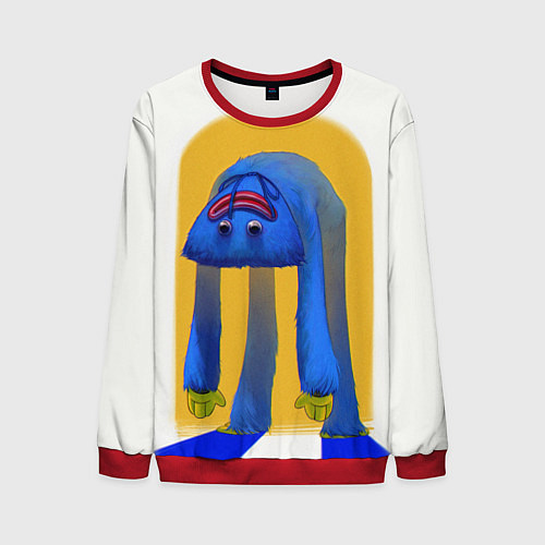 Мужской свитшот Poppy Playtime: Huggy Wuggy / 3D-Красный – фото 1