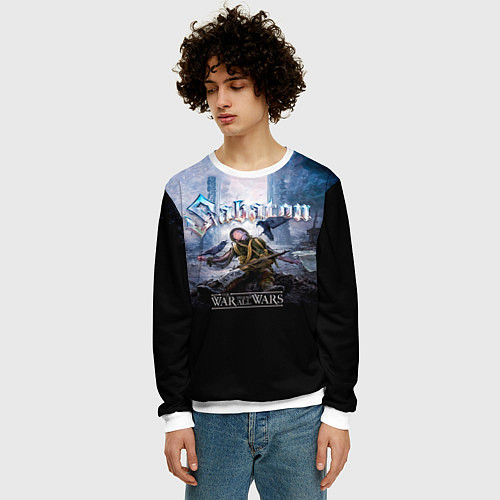 Мужской свитшот The War to End All Wars - Sabaton / 3D-Белый – фото 3