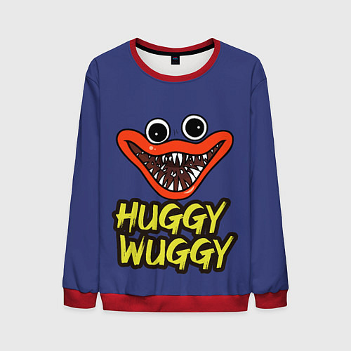 Мужской свитшот Huggy Wuggy: Smile / 3D-Красный – фото 1