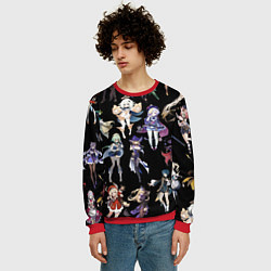 Свитшот мужской GENSHIN IMPACT ПЕРСОНАЖИ ИГРЫ HEROES, цвет: 3D-красный — фото 2