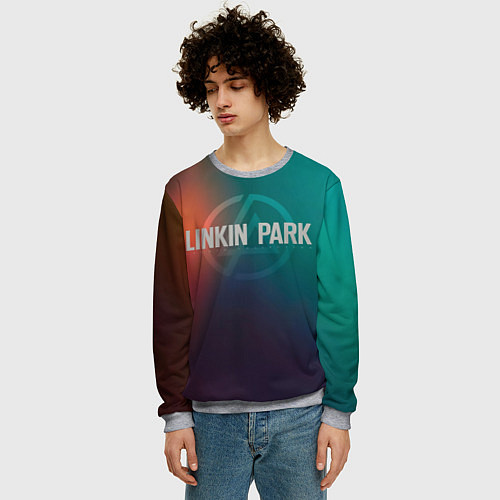 Мужской свитшот Studio Collection - Linkin Park / 3D-Меланж – фото 3