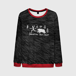 Свитшот мужской Siberian fast food, цвет: 3D-красный