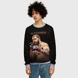 Свитшот мужской Alexander The Grim Reape, цвет: 3D-меланж — фото 2