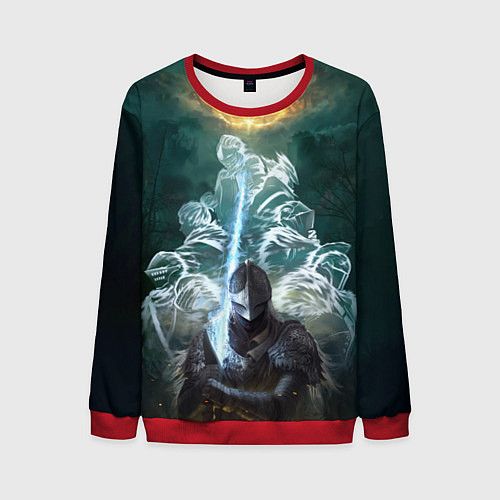 Мужской свитшот Elden Ring рыцарь и предшественники серии Souls El / 3D-Красный – фото 1