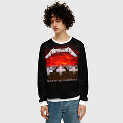 Свитшот мужской Master of Puppets - Metallica, цвет: 3D-белый — фото 2