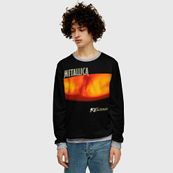 Свитшот мужской Metallica ReLoad, цвет: 3D-меланж — фото 2