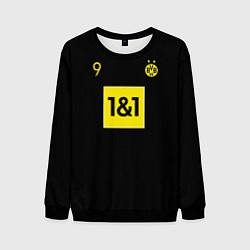 Свитшот мужской Haaland 9 - Borussia Dortmund, цвет: 3D-черный