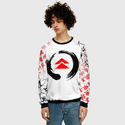 Свитшот мужской ПРИЗРАК ЦУСИМЫ ЭМБЛЕМА GHOST OF TSUSHIMA, цвет: 3D-черный — фото 2