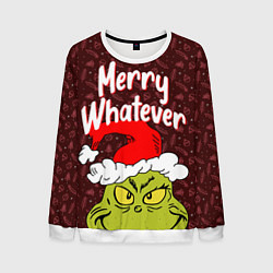 Свитшот мужской ГРИНЧ GRINCH WHATEVER, цвет: 3D-белый
