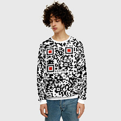 Свитшот мужской Отвали - нецензурно, цвет: 3D-белый — фото 2