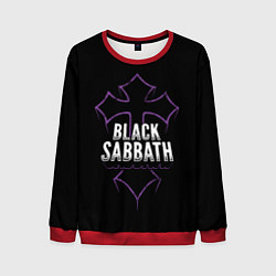 Свитшот мужской Black Sabbat Cross, цвет: 3D-красный