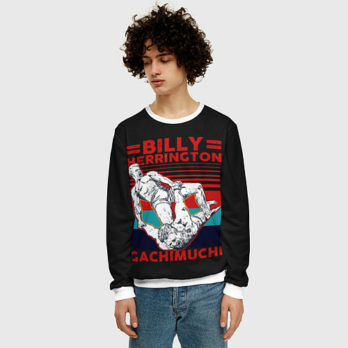 Мужской свитшот Гачимучи дерется Gachi / 3D-Белый – фото 3