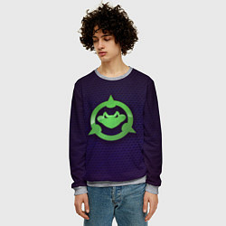 Свитшот мужской Battletoads Logo, цвет: 3D-меланж — фото 2