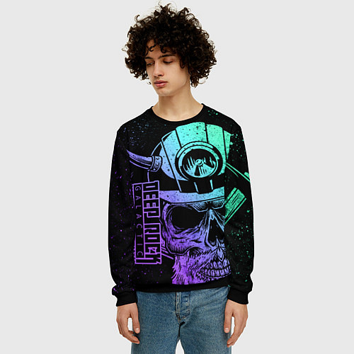 Мужской свитшот Deep Rock Galactic - Dander Darkness Dwarves / 3D-Черный – фото 3