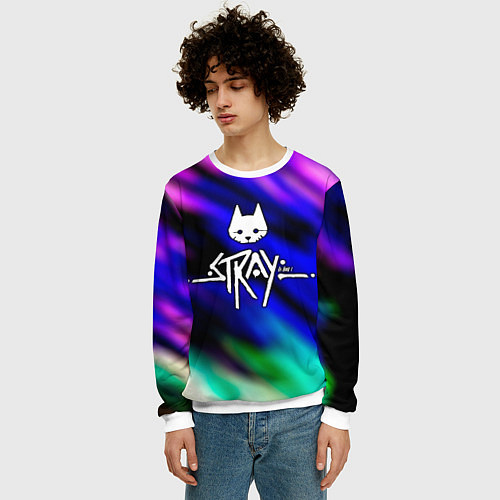 Мужской свитшот Stray / 3D-Белый – фото 3