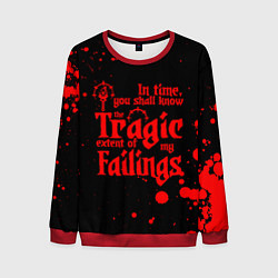 Свитшот мужской DARKEST DUNGEON RED, БРЫЗГИ КРОВИ, цвет: 3D-красный