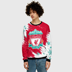 Свитшот мужской НОВОГОДНИЙ ЛИВЕРПУЛЬ 2022, цвет: 3D-черный — фото 2