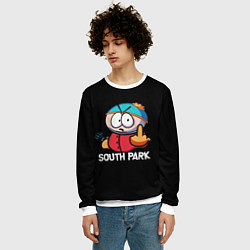 Свитшот мужской Южный парк Эрик South Park, цвет: 3D-белый — фото 2
