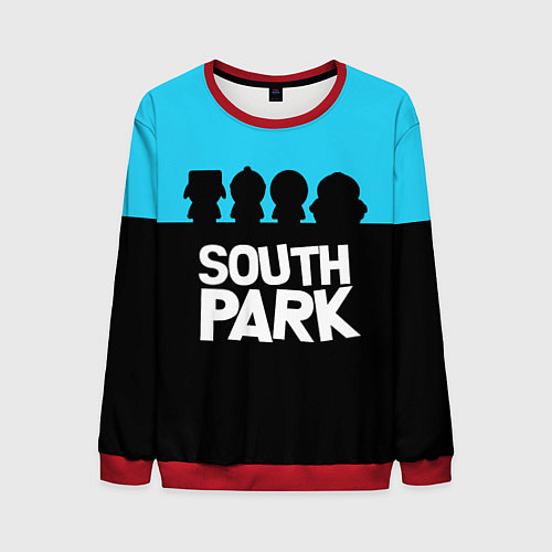 Мужской свитшот Южный парк персонажи South Park / 3D-Красный – фото 1
