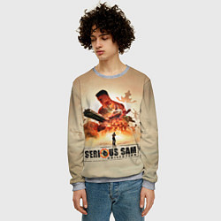 Свитшот мужской Серьёзные Сэмы, цвет: 3D-меланж — фото 2