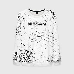 Свитшот мужской Nissan ниссан, цвет: 3D-белый