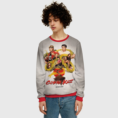 Мужской свитшот КОБРА КАЙ COBRA KAI / 3D-Красный – фото 3