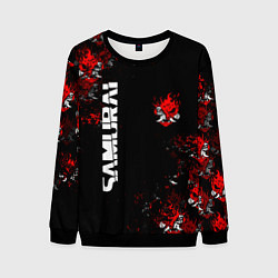 Свитшот мужской КИБЕРПАНК 2077 SAMURAI CYBERPUNK 2077, цвет: 3D-черный