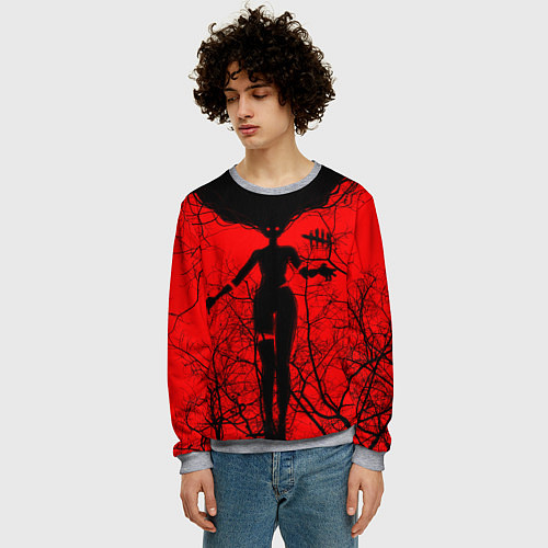 Мужской свитшот Dead by Daylight дух / 3D-Меланж – фото 3