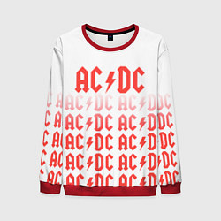 Свитшот мужской Acdc Паттерн, цвет: 3D-красный