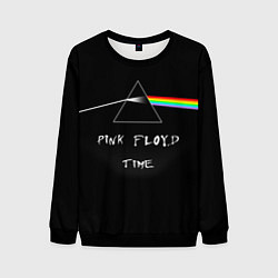 Свитшот мужской PINK FLOYD TIME ПИНК ФЛОЙД ЛОГОТИП, цвет: 3D-черный