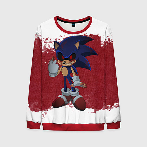 Мужской свитшот Sonic Exe! / 3D-Красный – фото 1