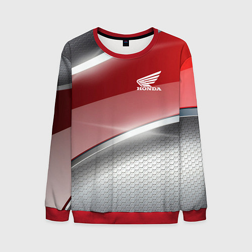 Мужской свитшот Honda Текстура / 3D-Красный – фото 1