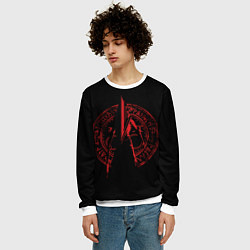 Свитшот мужской Пиромидоголовый, цвет: 3D-белый — фото 2