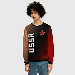 Свитшот мужской USSR - ЗВЕЗДА, цвет: 3D-черный — фото 2