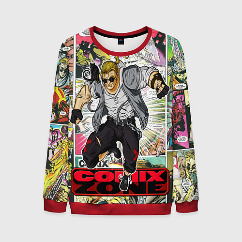 Мужской свитшот Comix zone mutants / 3D-Красный – фото 1