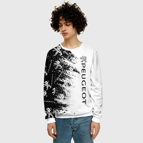 Мужской свитшот Peugeot Распылитель / 3D-Белый – фото 3