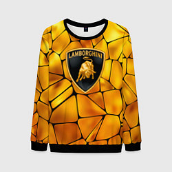 Свитшот мужской Lamborghini Gold плиты, цвет: 3D-черный